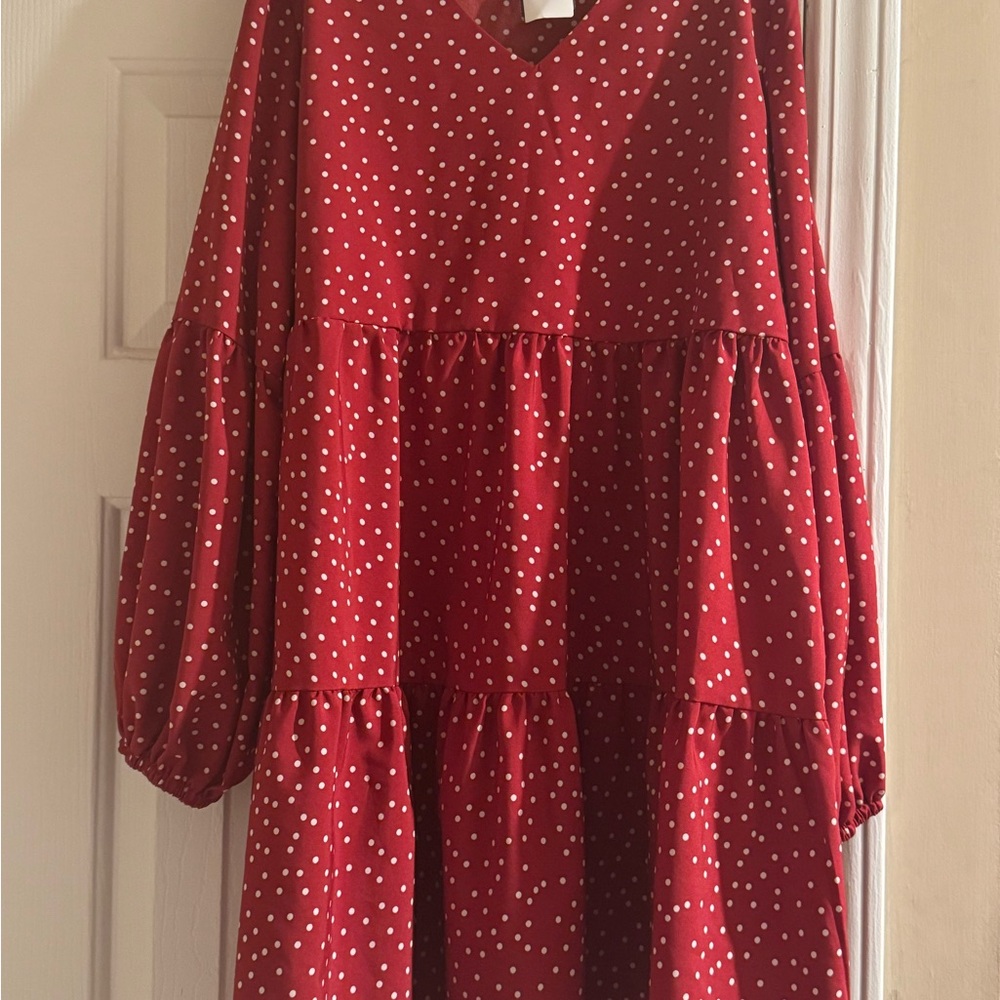 Polka Dot Red Dress